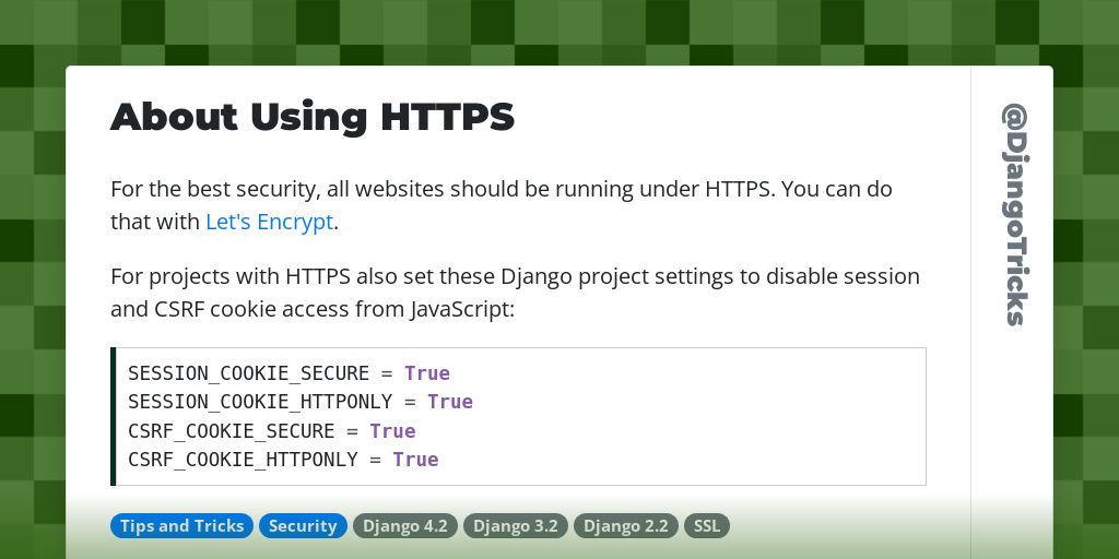 About Using HTTPS