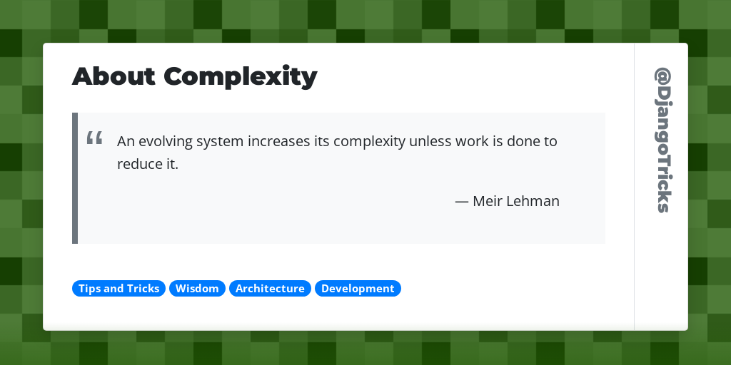 About Complexity