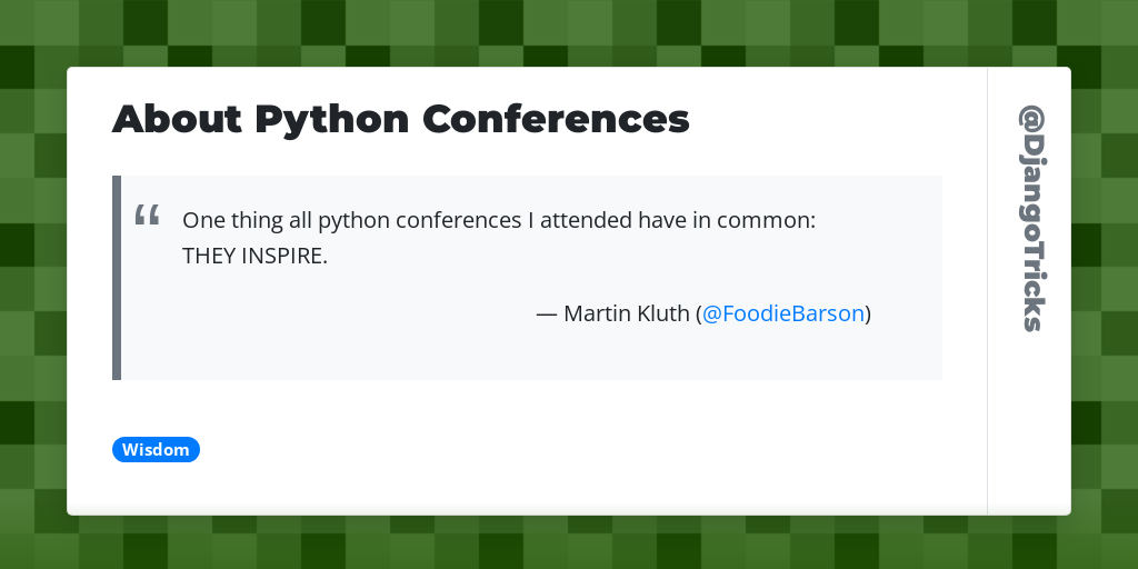 About Python Conferences