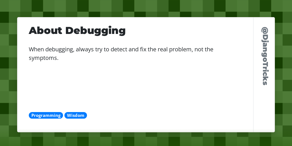 About Debugging