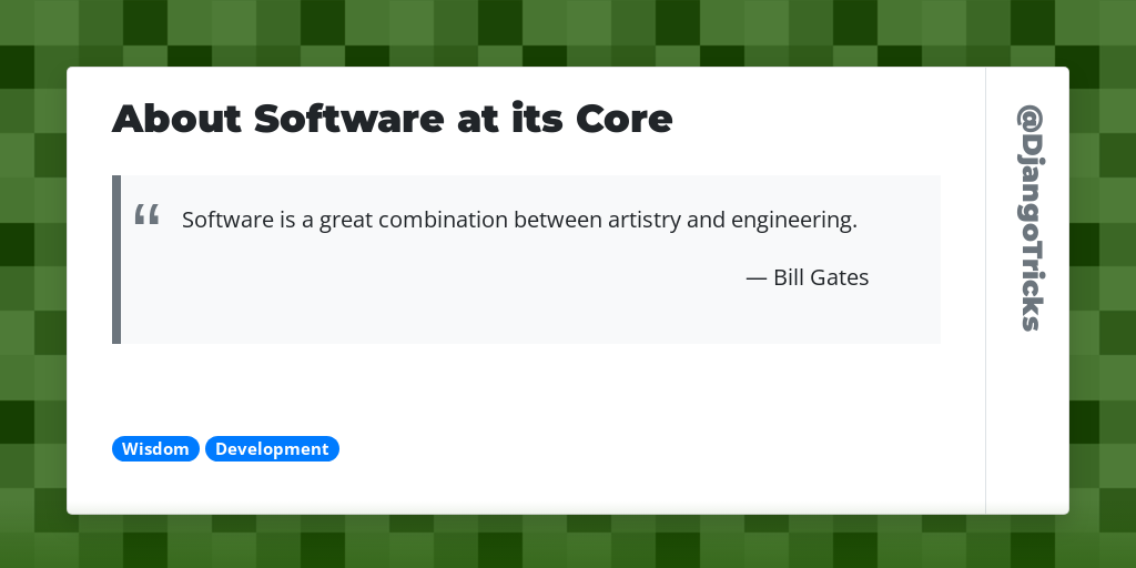 About Software at its Core