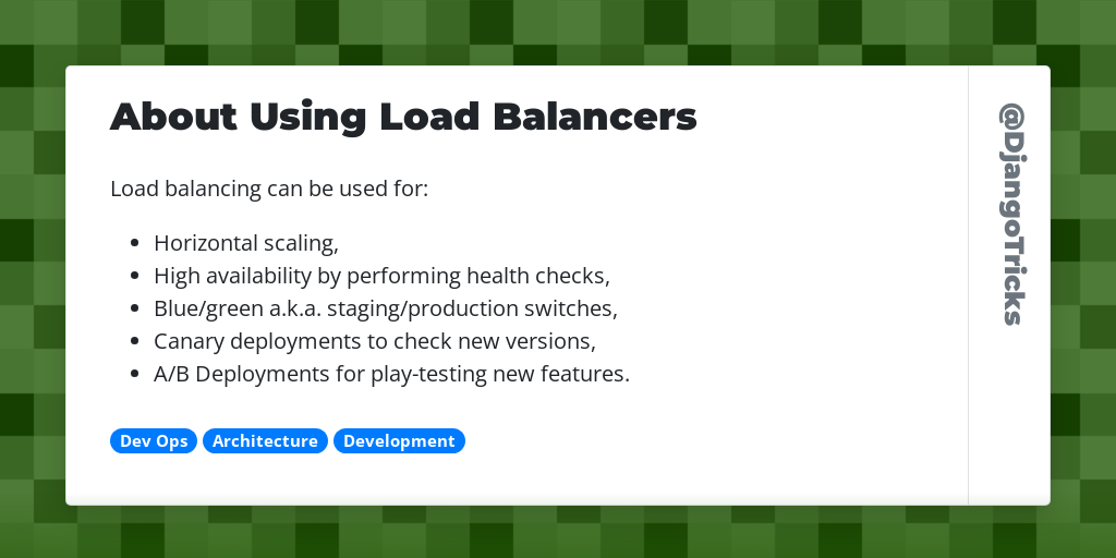 About Using Load Balancers