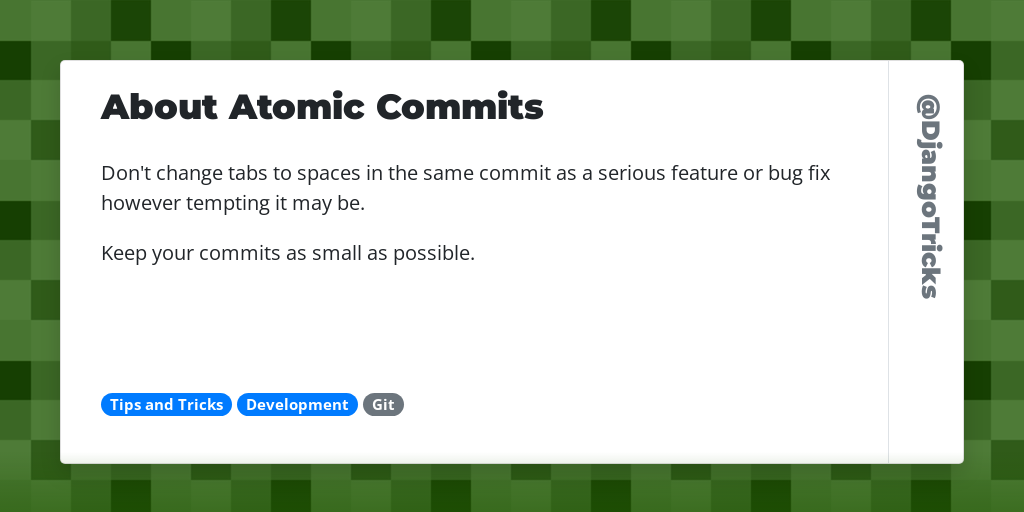 About Atomic Commits