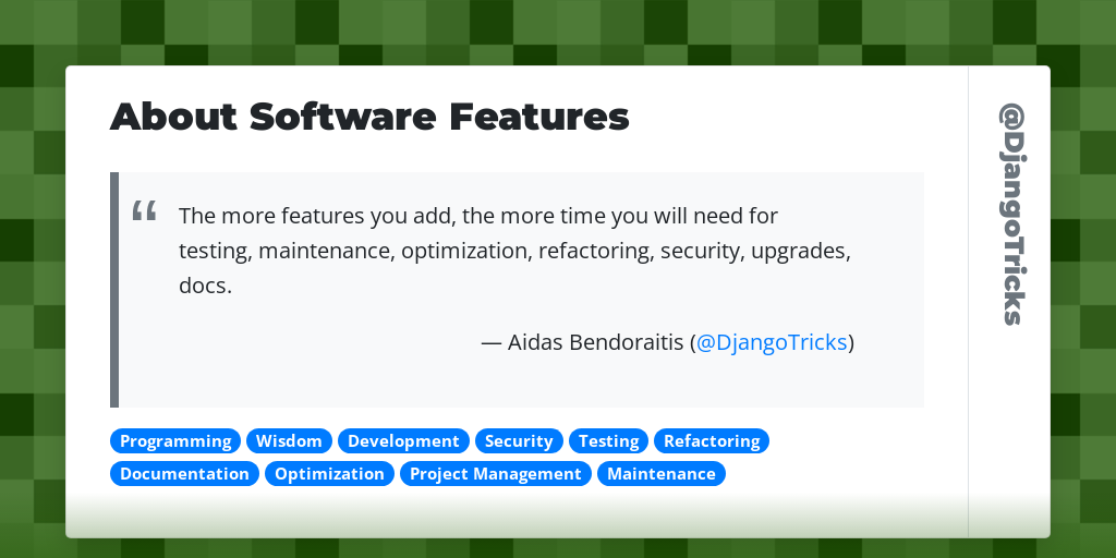 About Software Features