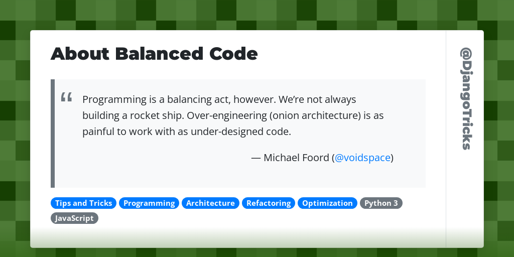 About Balanced Code