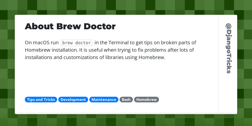 About Brew Doctor