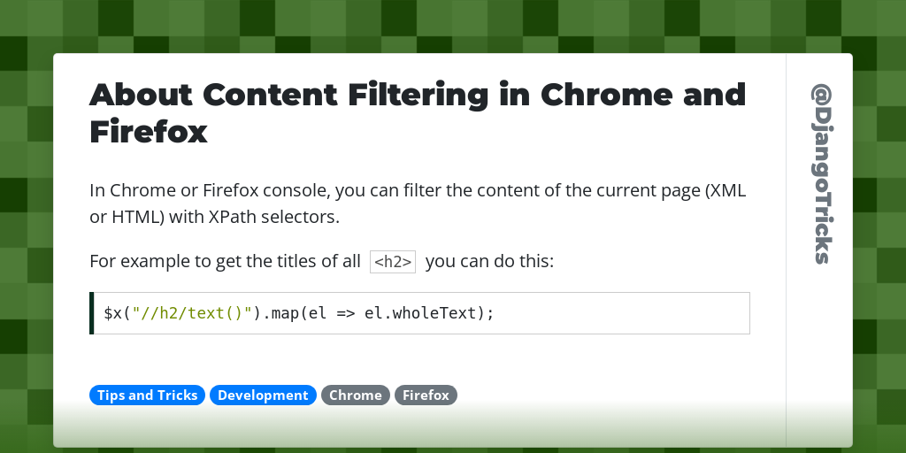 About Content Filtering in Chrome and Firefox