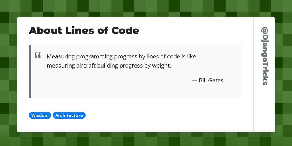 About Lines of Code