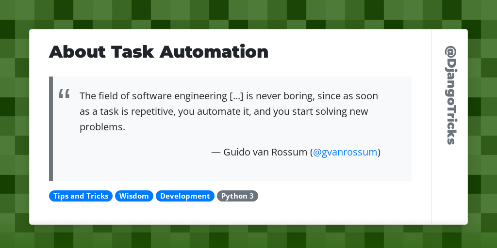 About Task Automation