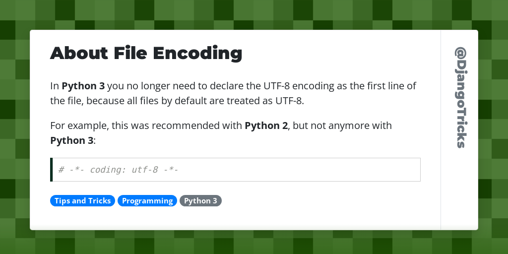 About File Encoding