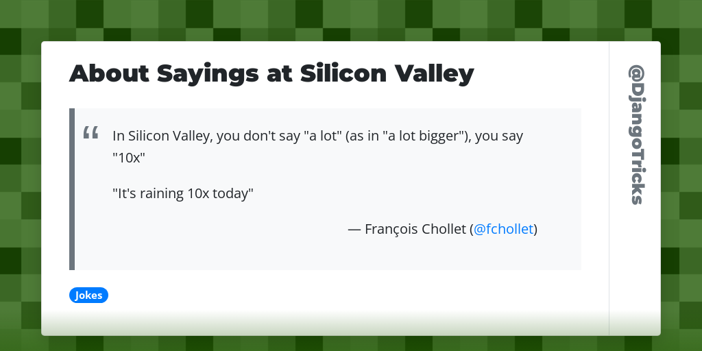 About Sayings at Silicon Valley