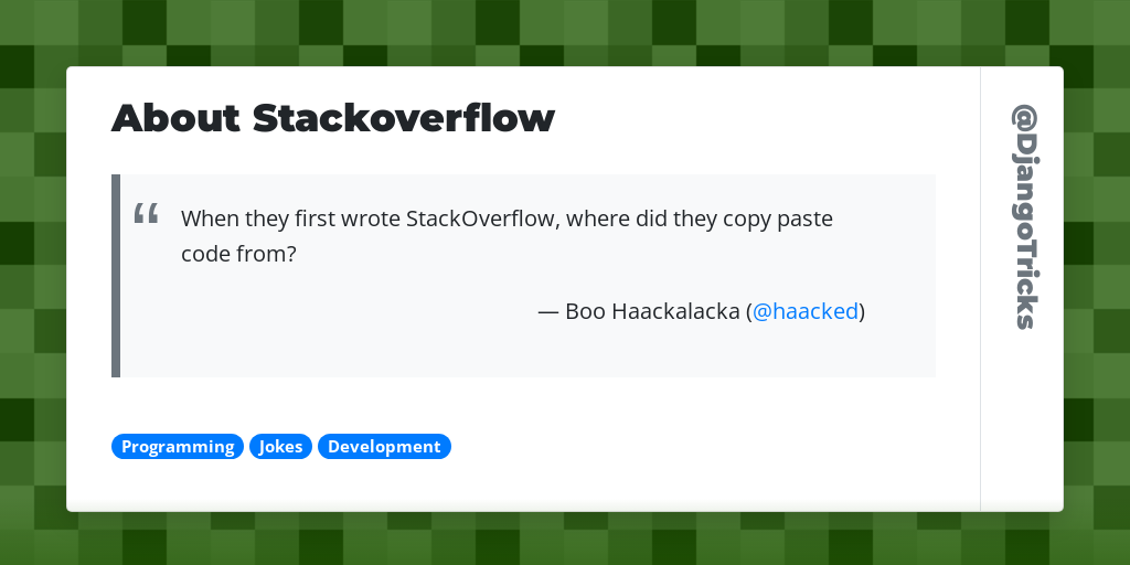 About Stackoverflow