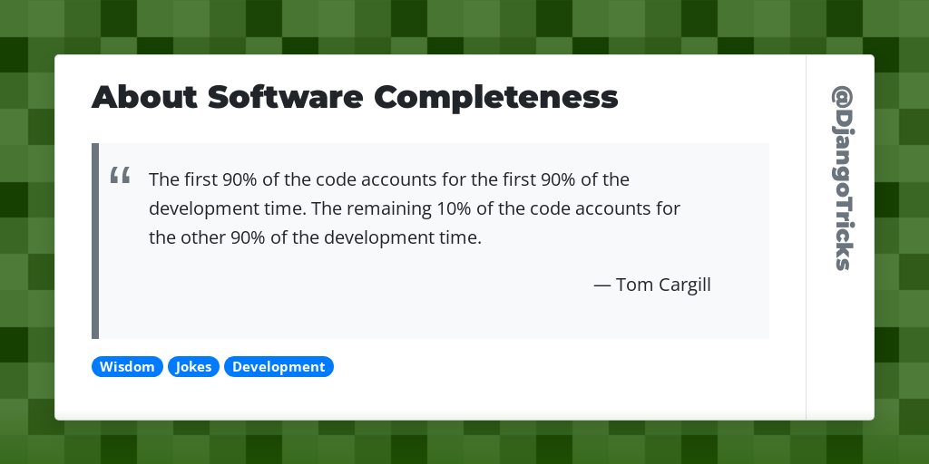 About Software Completeness