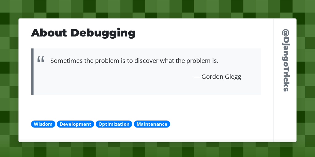 About Debugging