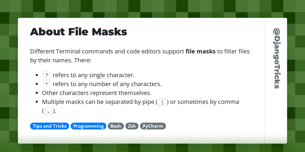 About File Masks