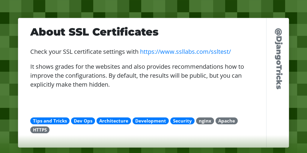 About SSL Certificates