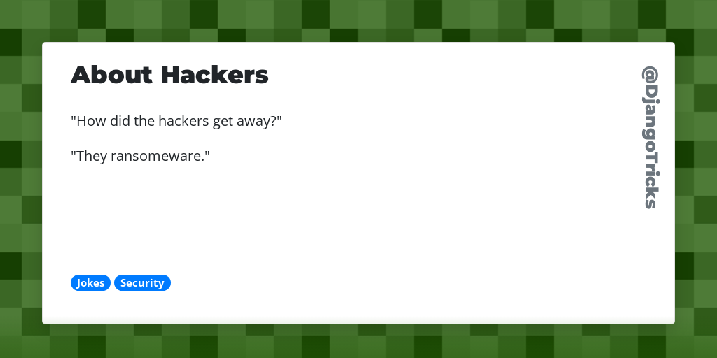 About Hackers