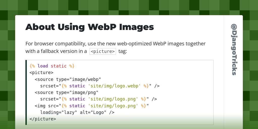 About Using WebP Images