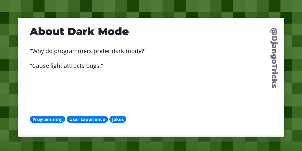 About Dark Mode