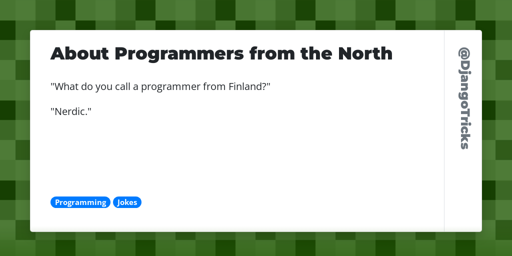 About Programmers from the North