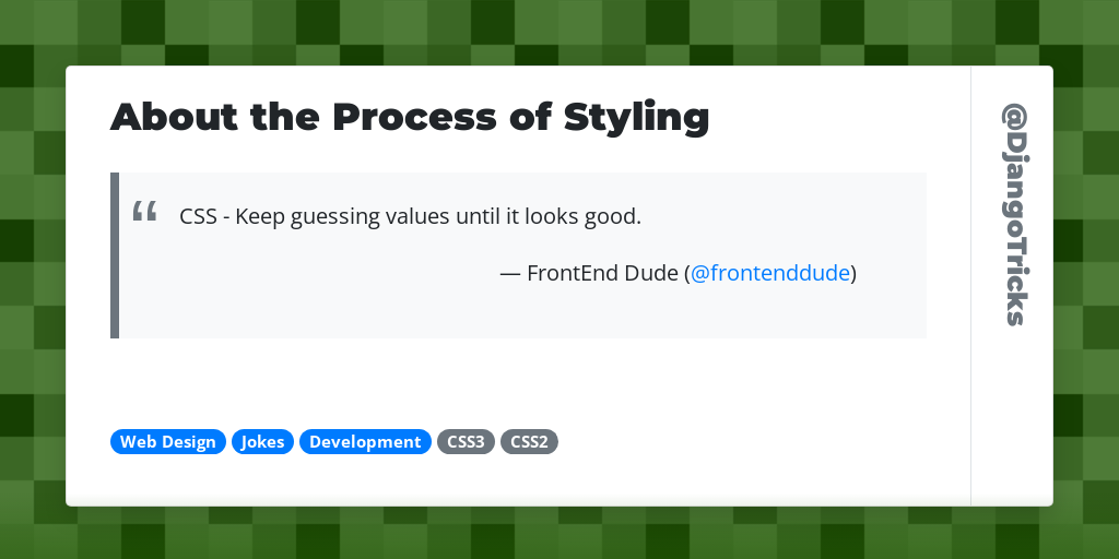 About the Process of Styling