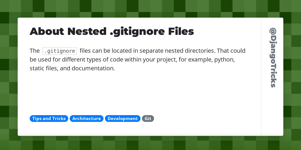 About Nested .gitignore Files