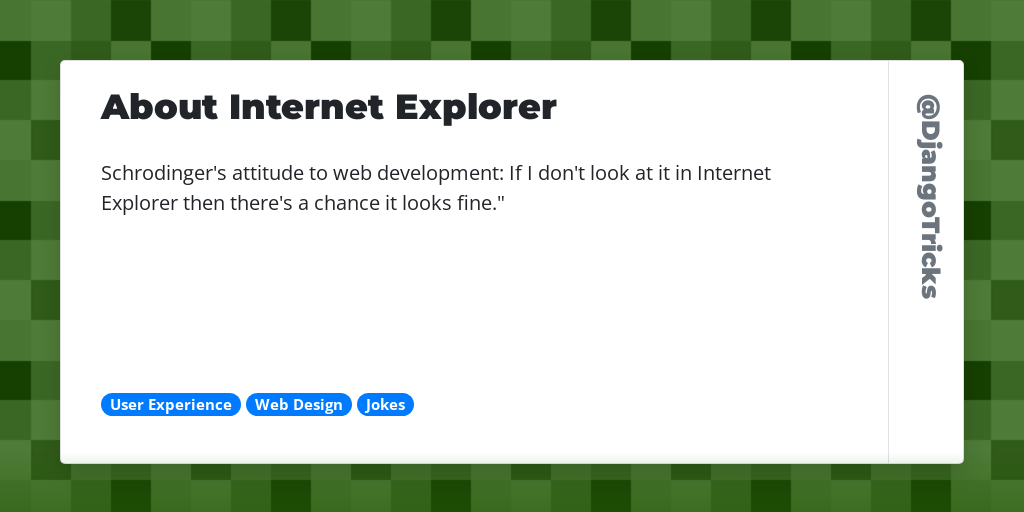 About Internet Explorer