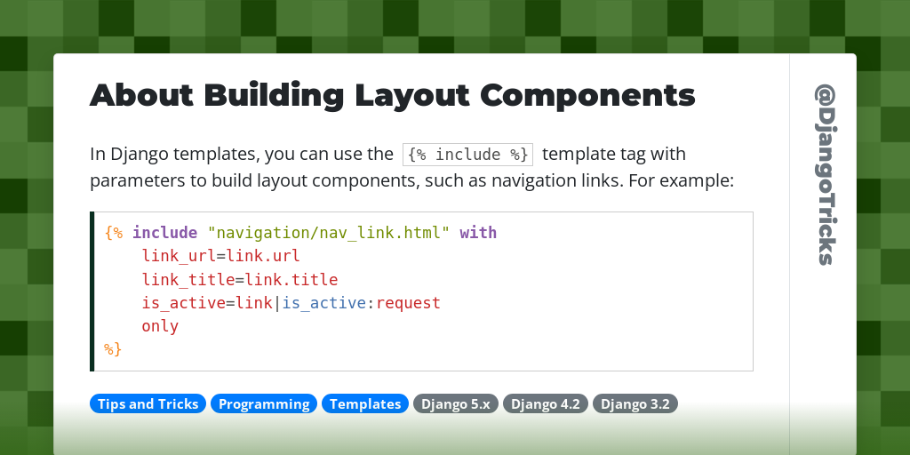 About Building Layout Components