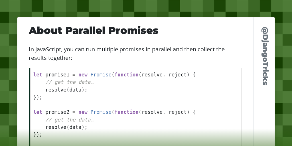 About Parallel Promises