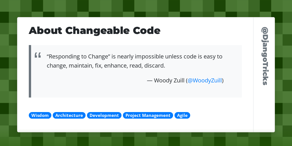 About Changeable Code