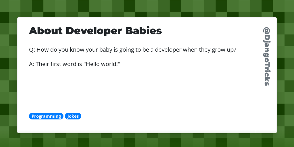 About Developer Babies