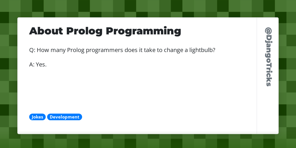 About Prolog Programming