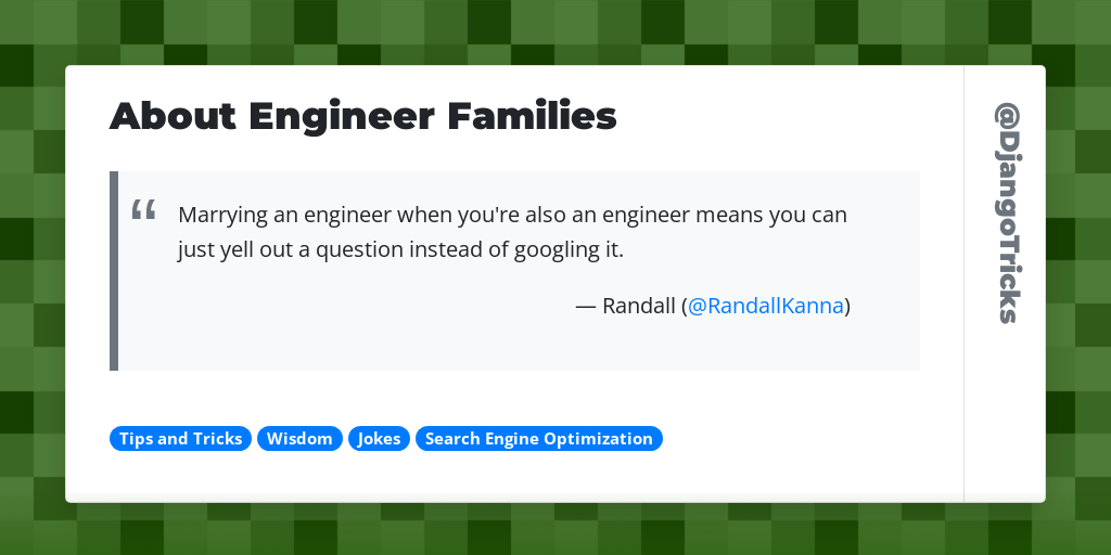 About Engineer Families