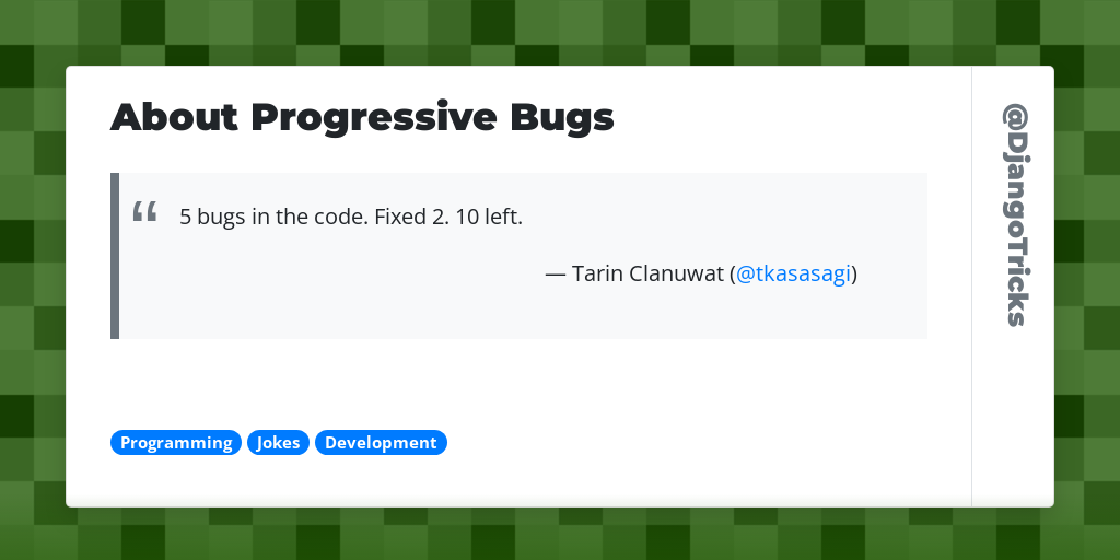 About Progressive Bugs