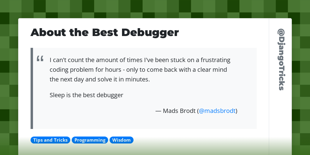  • About the Best Debugger