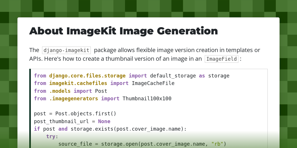 About ImageKit Image Generation