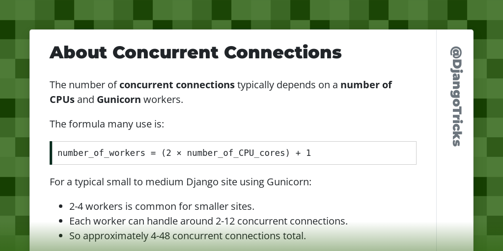 About Concurrent Connections