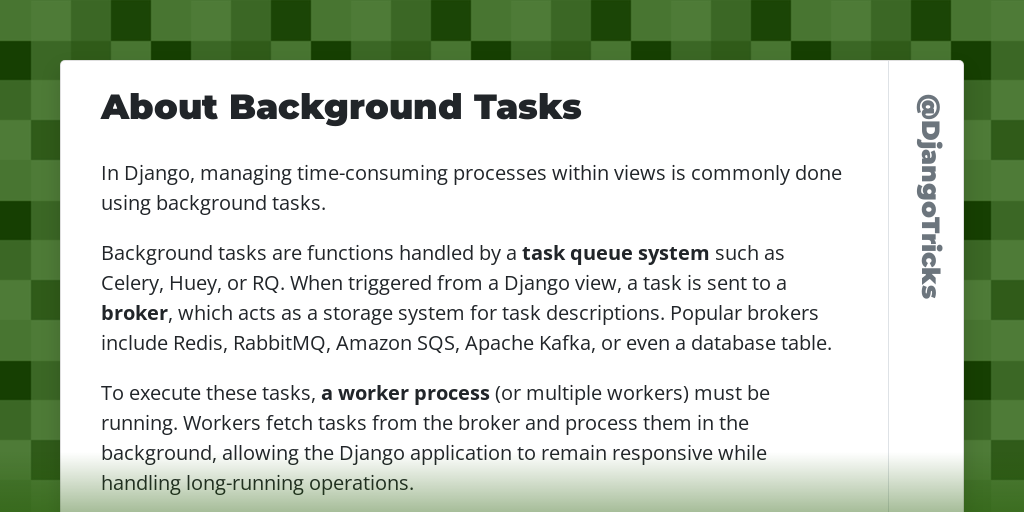 About Background Tasks