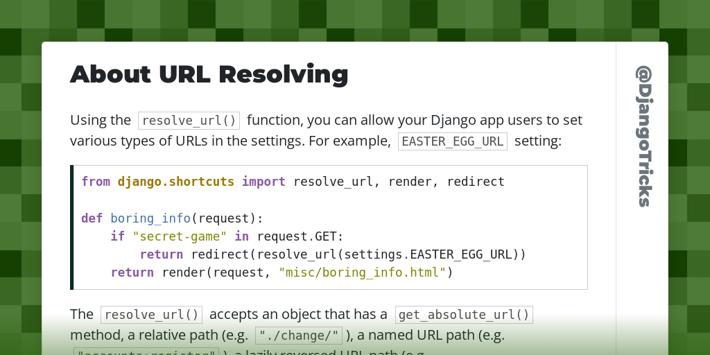 About URL Resolving