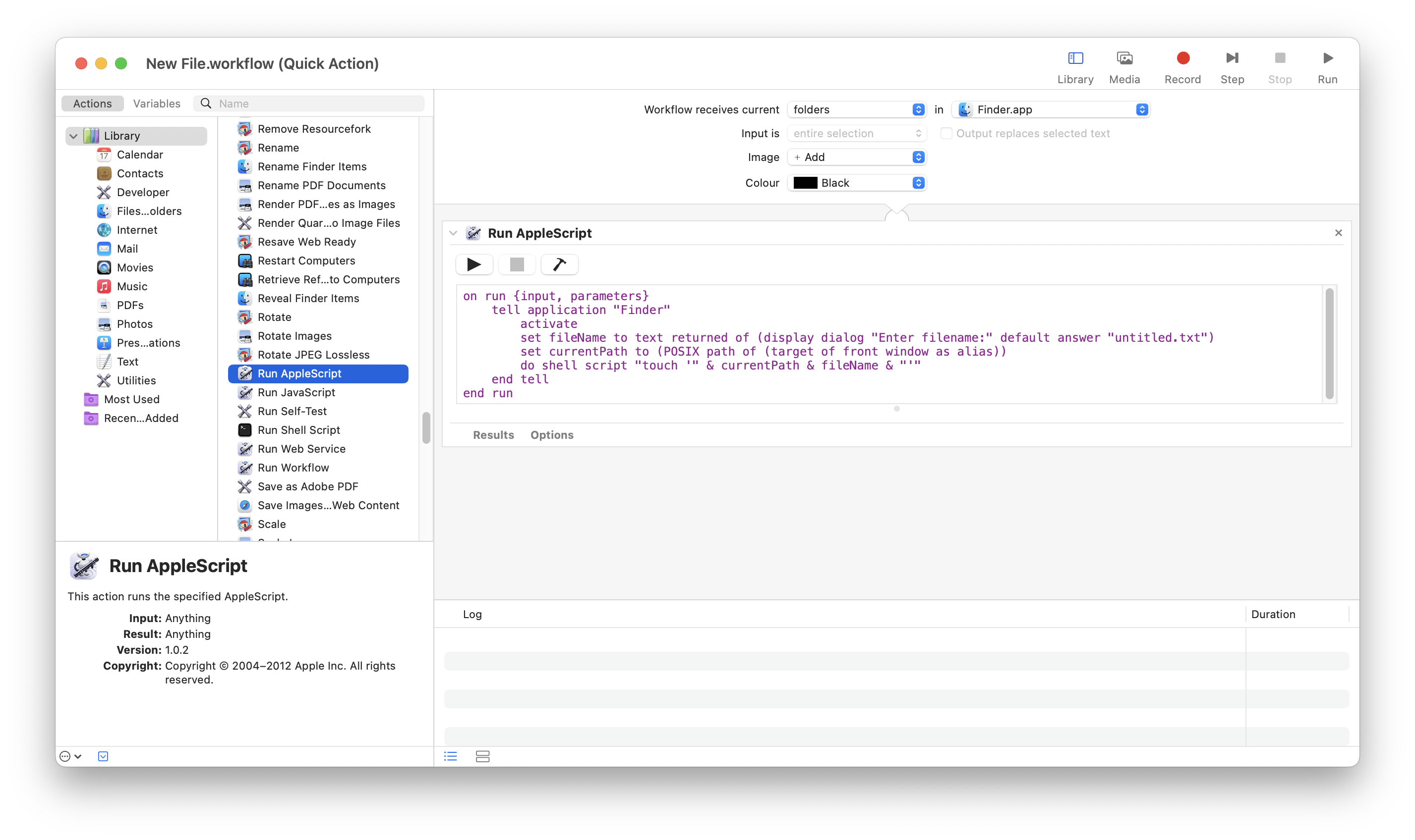 Automation setup